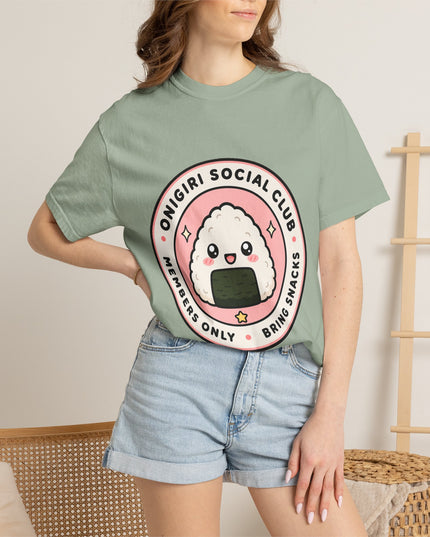 cute anime clothes onigiri social club kawaii t-shirt
