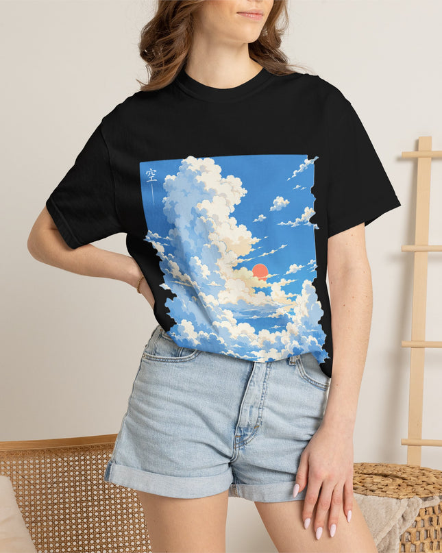 casual anime clothes cloud drift original anime sky t-shirt