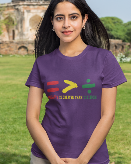 Equality Is Greater Than Division Unisex T-Shirt