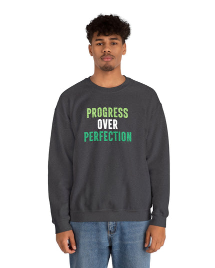 Embriodery PROGRESS OVER PERFECTION Sweatshirt