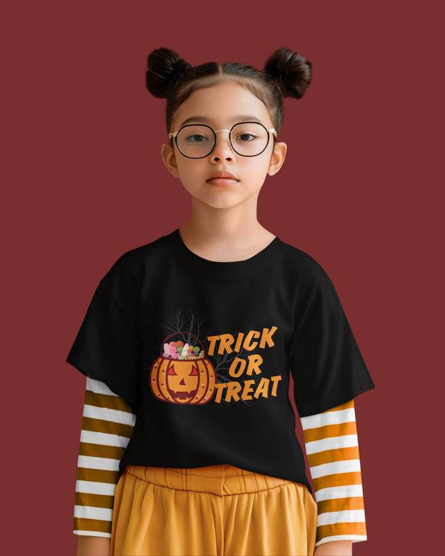 Kids Tee Trick or Treat Halloween Shirt