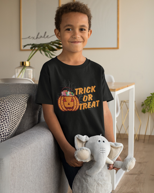 Kids Tee Trick or Treat Halloween Shirt