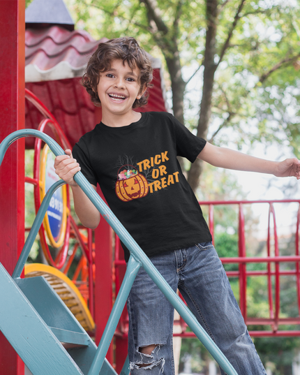 Kids Tee Trick or Treat Halloween Shirt